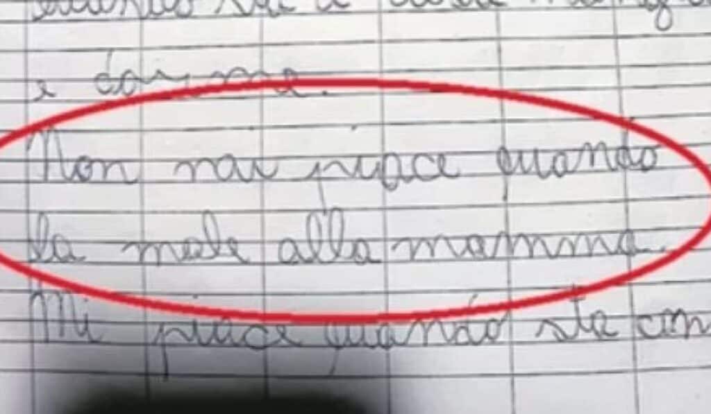 papà male mamma tema bimbo