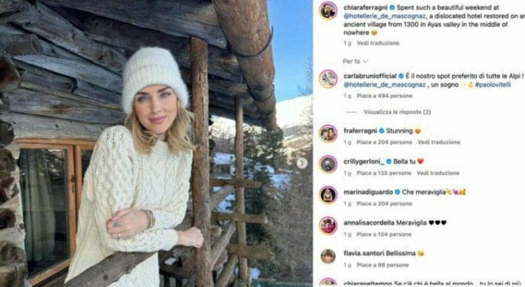 L'influencer aveva scelto una raffinata suite grande poco più di 110 metri quadri, su due livelli e con stile rustico. Dal costo di circa 1000 euro a notte