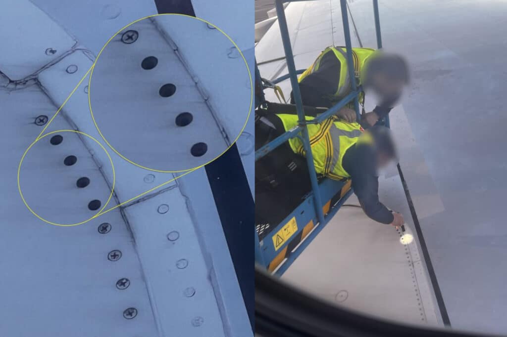 Secondo la compagnia aerea il volo è stato cancellato per controlli precauzionali. Ma non c'è stato "alcun impatto sull'integrità dell'ala o sulla capacità dell'aereo di operare in sicurezza."