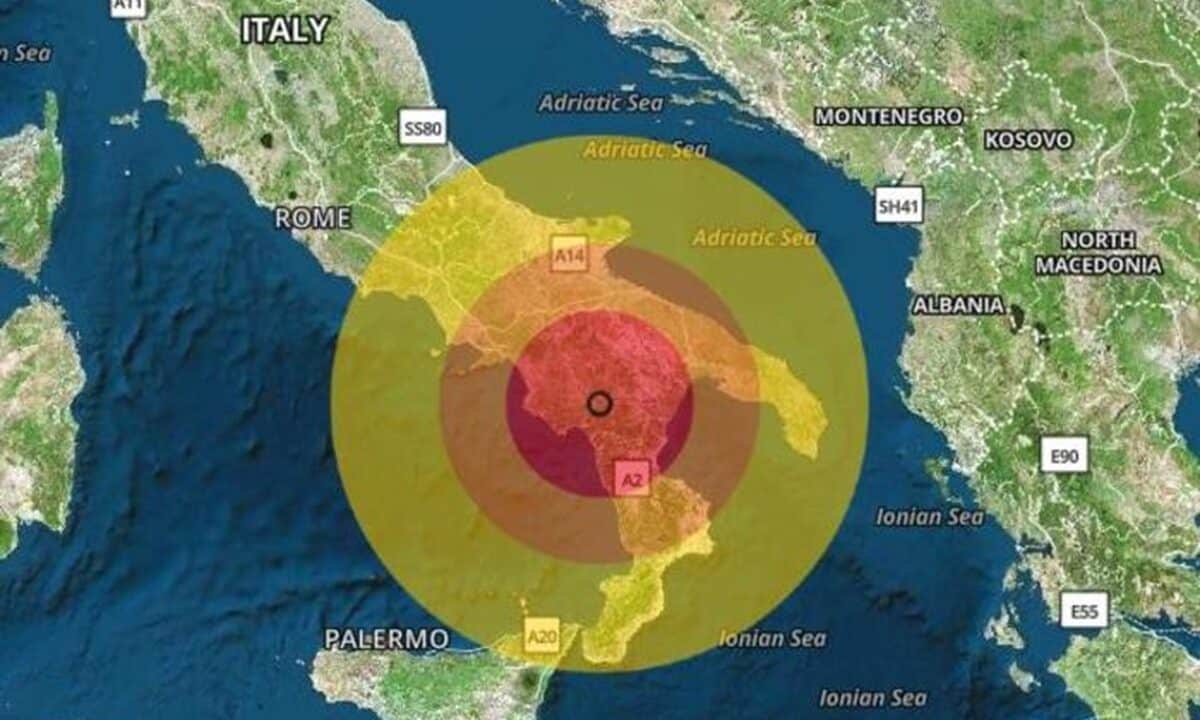 Terremoto in Basilicata, a Potenza