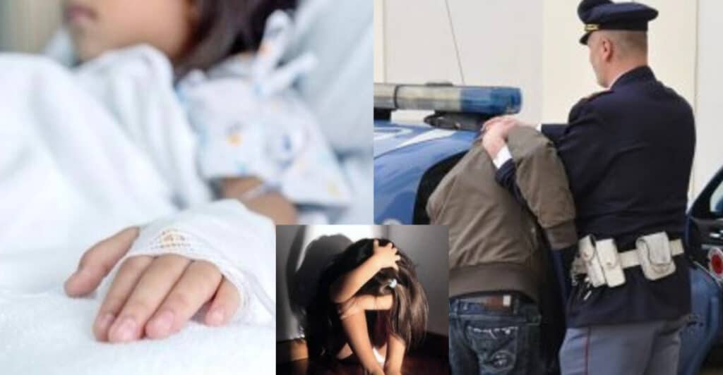 Bimba con dolori al ventre: abusata dal papà