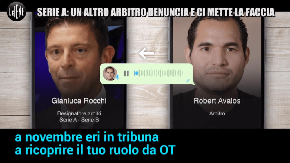 Avalos, l'arbitro che denuncia Rocchi e l'Aia. I messaggi vocali 'scomodi' Se dico caate, smentiscimi, il nuovo caso