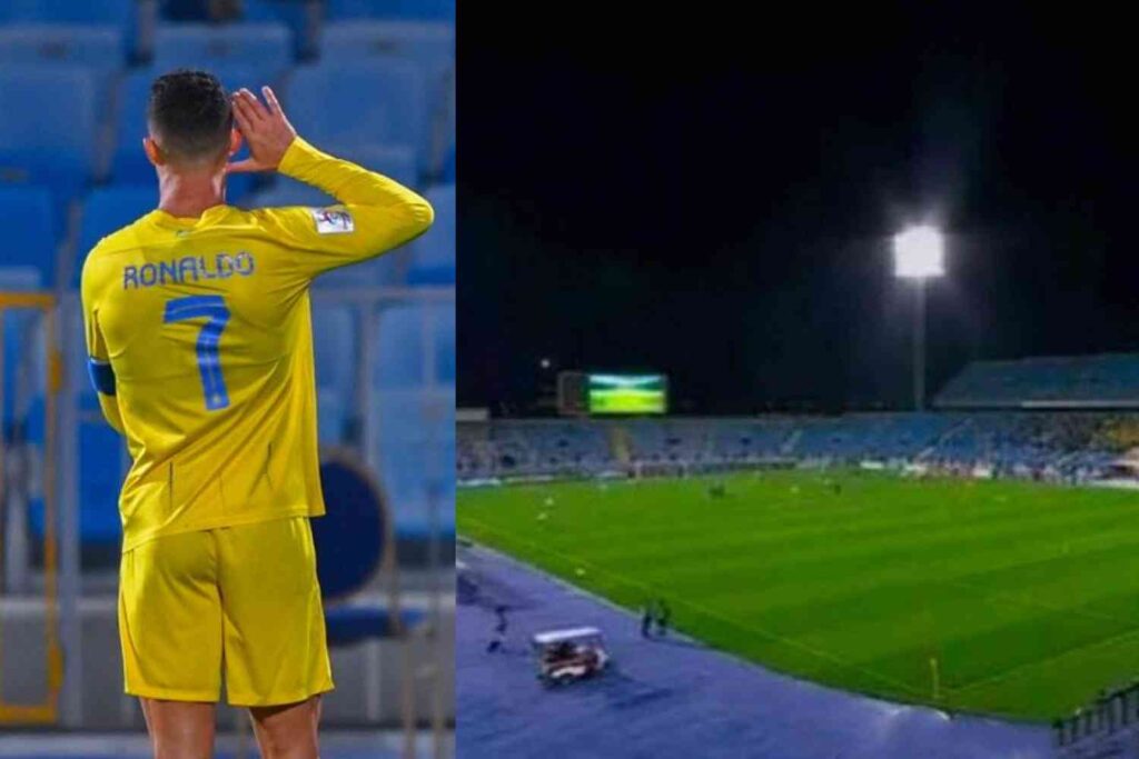 Si giocava l'andata degli ottavi della Champions League asiatica. 3000 gli spettatori presenti, in uno stadio, il Prince Faisal Bin Fahd, da 44.500 posti