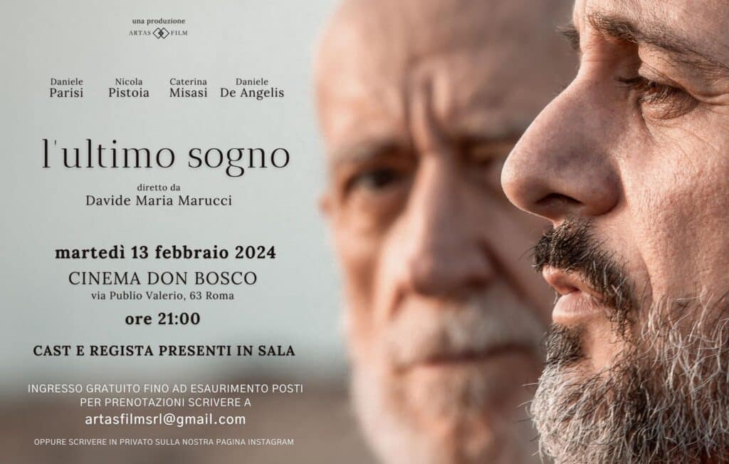 "L’ultimo sogno”, il cortometraggio di David Maria Marucci prodotto dalla Artas Film