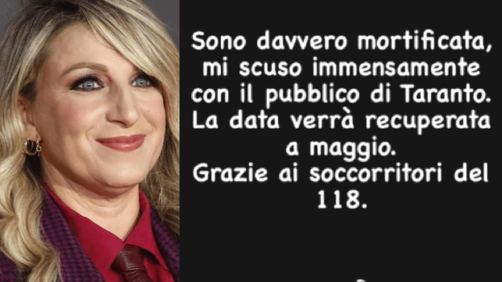 Malore durante lo spettacolo per Katia Follesa cosa è successo, i fatti