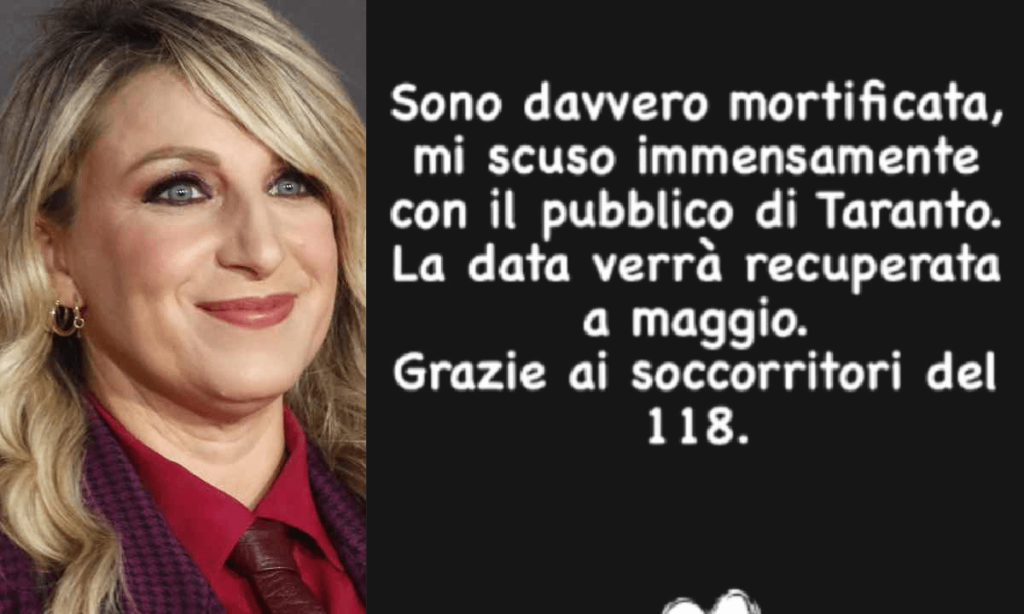 Malore durante lo spettacolo per Katia Follesa cosa è successo, i fatti