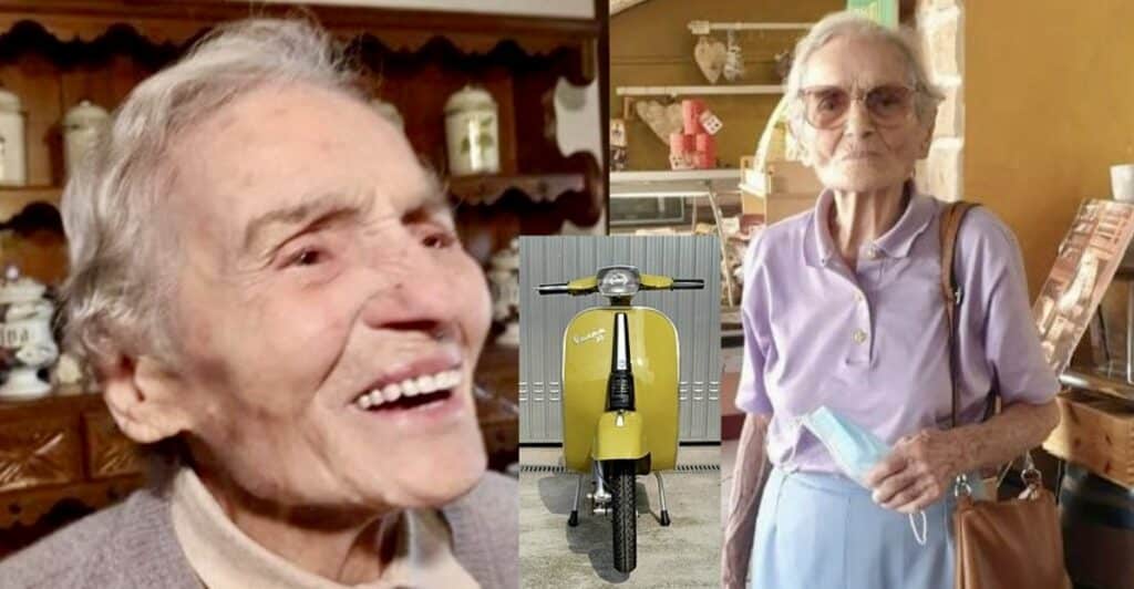 Anziana di 103 anni compra il motorino: "lo so guidare"