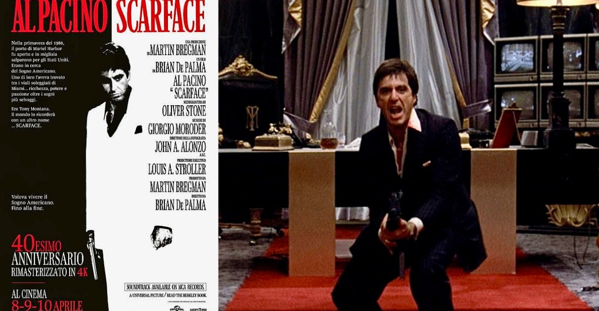 "Scarface": film al cinema l'8, 9 e 10 aprile