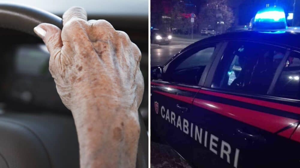 Una pattuglia dei carabinieri è accorsa sul posto dopo la segnalazione di un'auto sospetta che si aggirava per le strade cittadine
