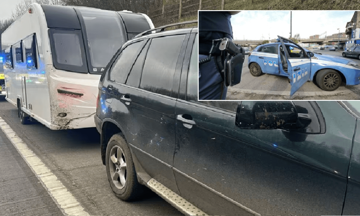 Guida BMW in autostrada trainando una roulotte rubata 11enne arrestato, il caso