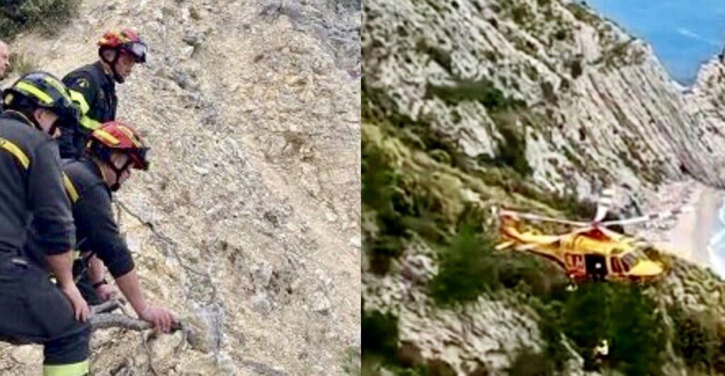 Escursionista precipita dalla montagna e muore