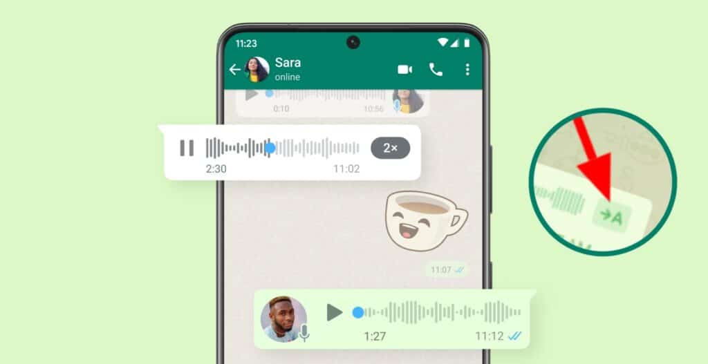 Novità di WhatsApp: in arrivo la trascrizione dei messaggio vocali