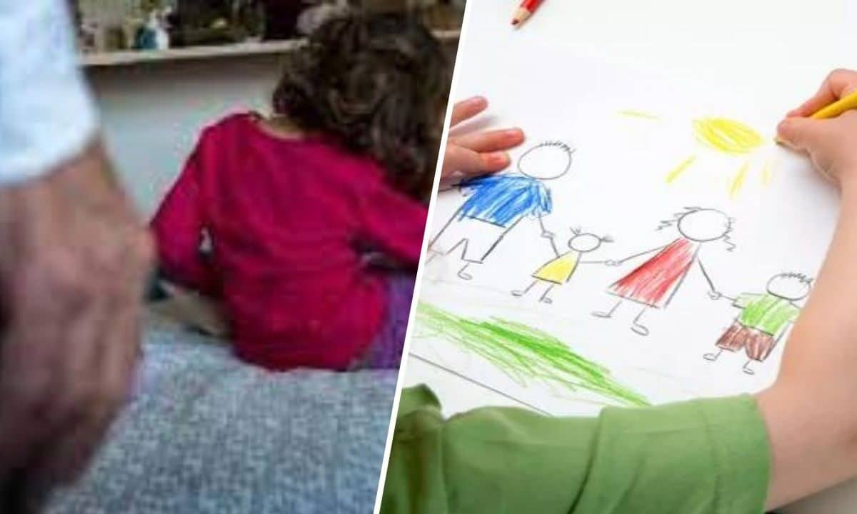 abusava figlia scoperto disegni