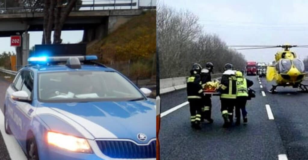 Ragazzi addormentati in autostrada a Como