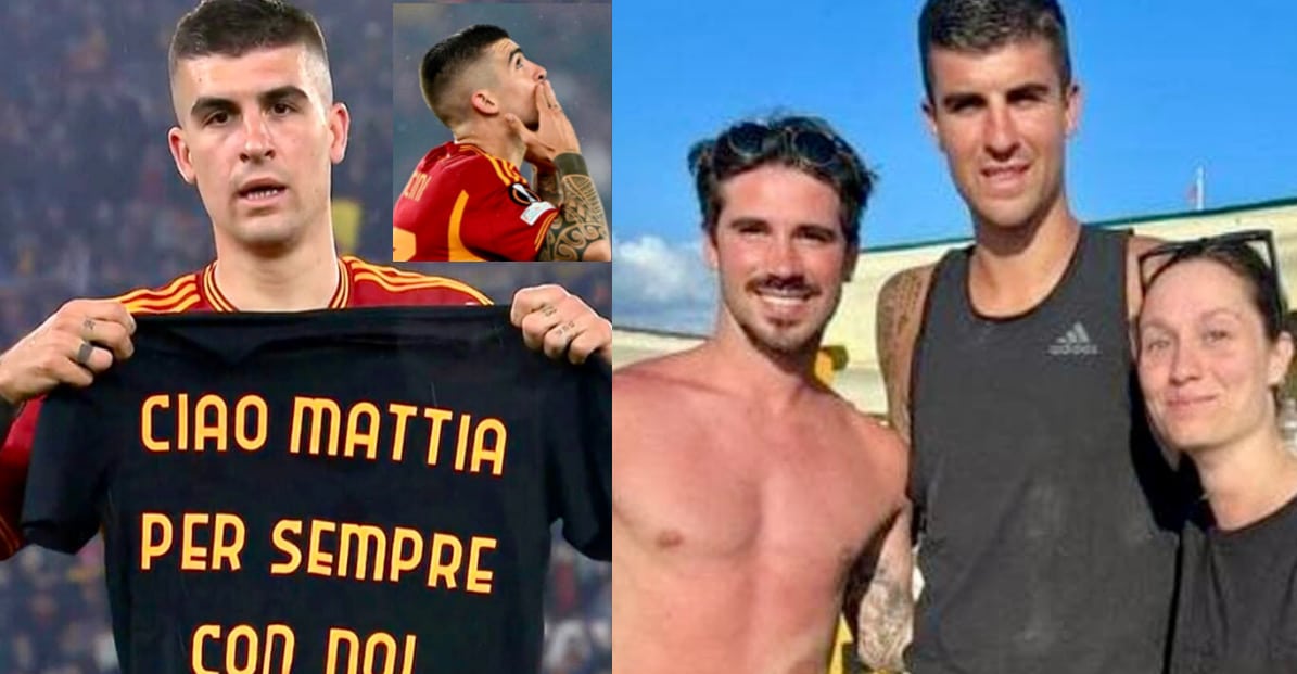 Gianluca Mancini, dedica a Mattia Giani dopo il gol