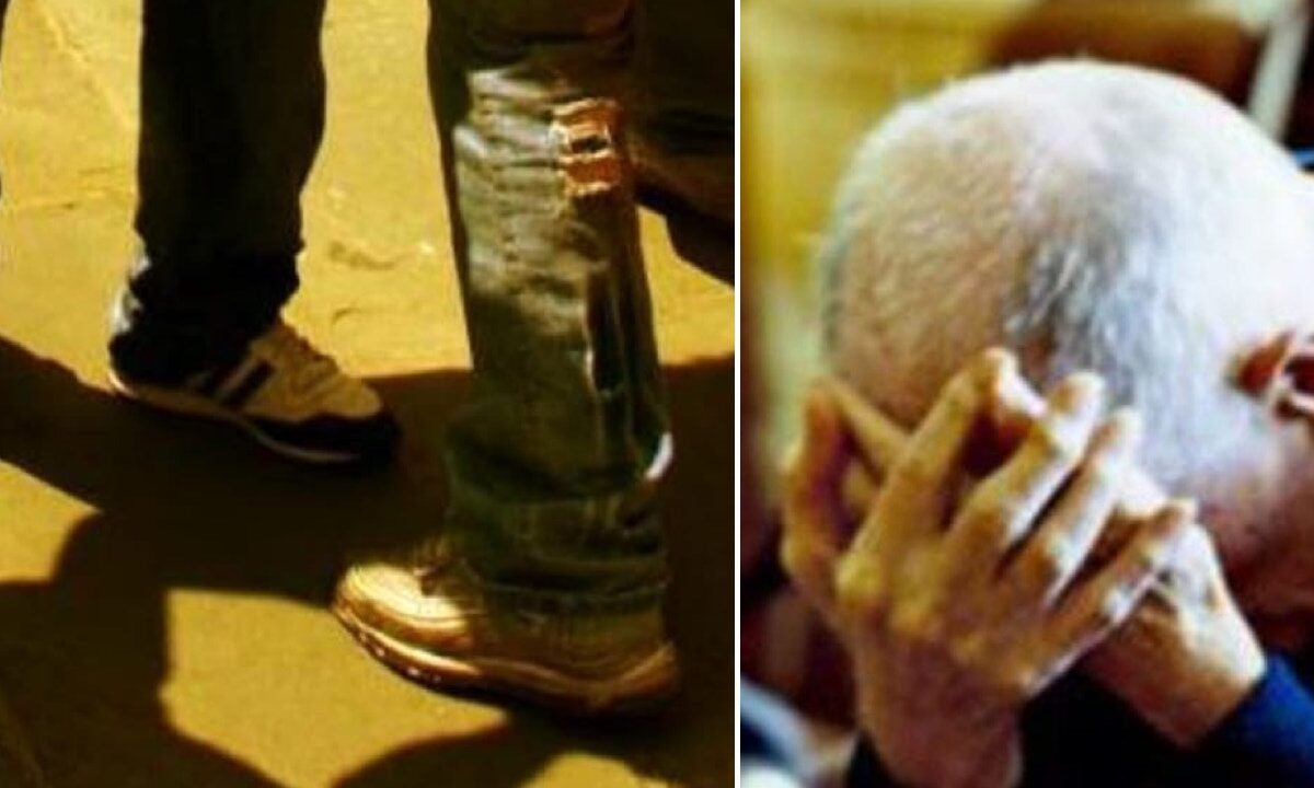 L'84enne è stato selvaggiamente picchiato davanti al nipotino di 7 anni, che piangeva per la paura. La testimonianza della vittima