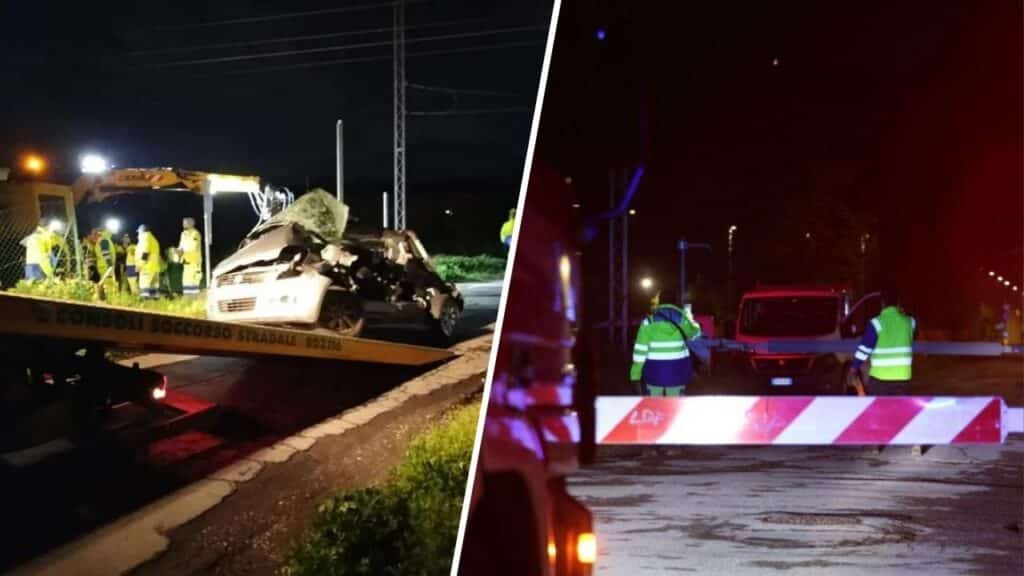 bloccata travolta uccisa treno