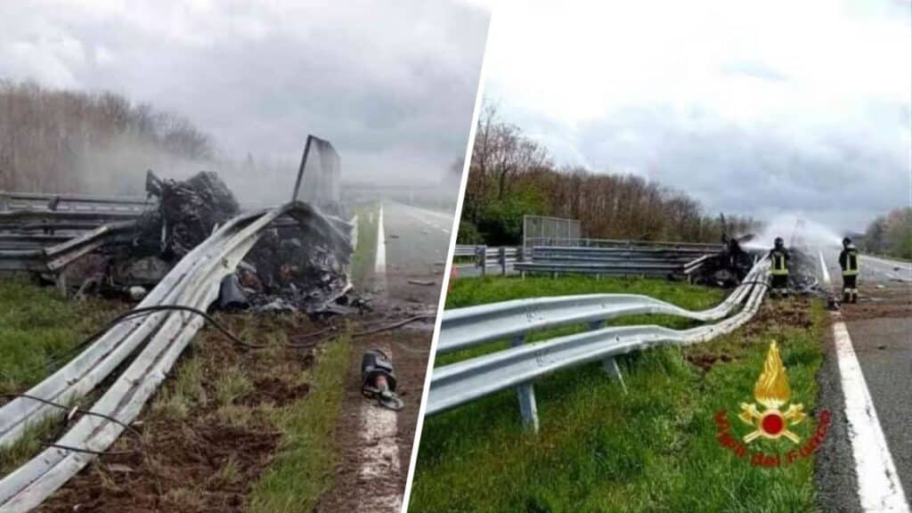 ferrari schianta due morti