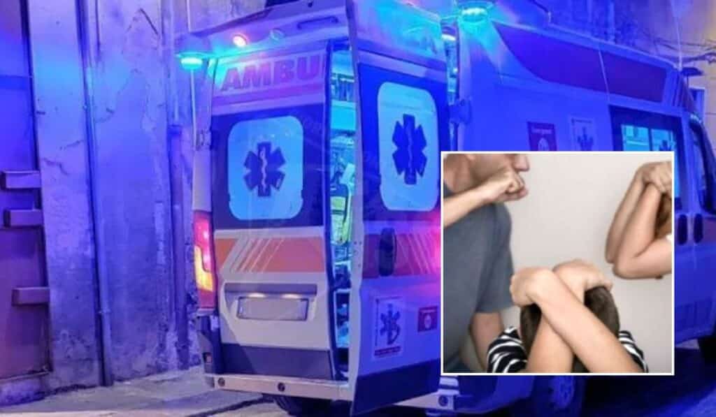 figlia fidanzato picchia