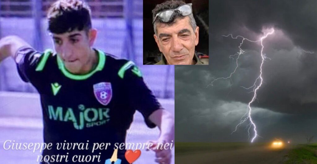 17enne folgorato da un fulmine sotto gli occhi del papà