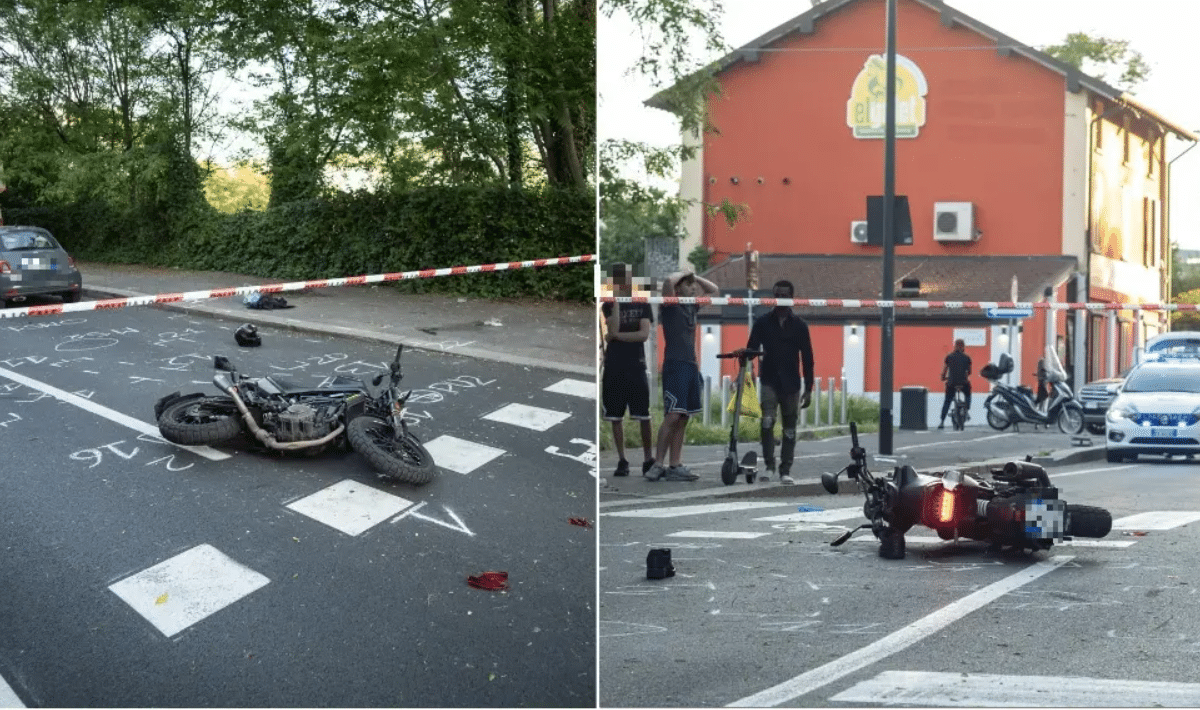 Milano, incidente in moto