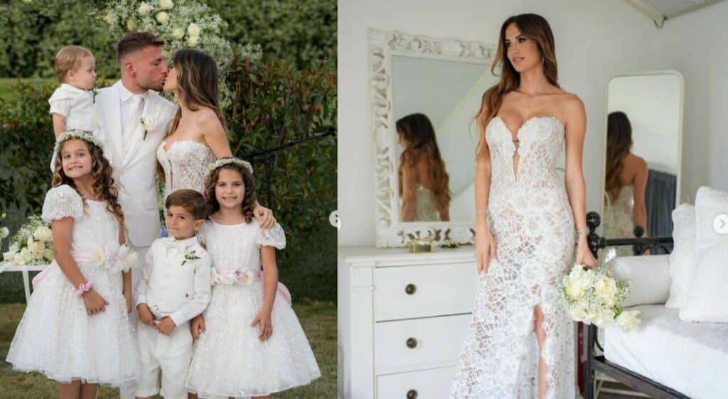 Secondo matrimonio per Ciro Immobile e Jessica Melena: “Rinnoviamo le promesse”