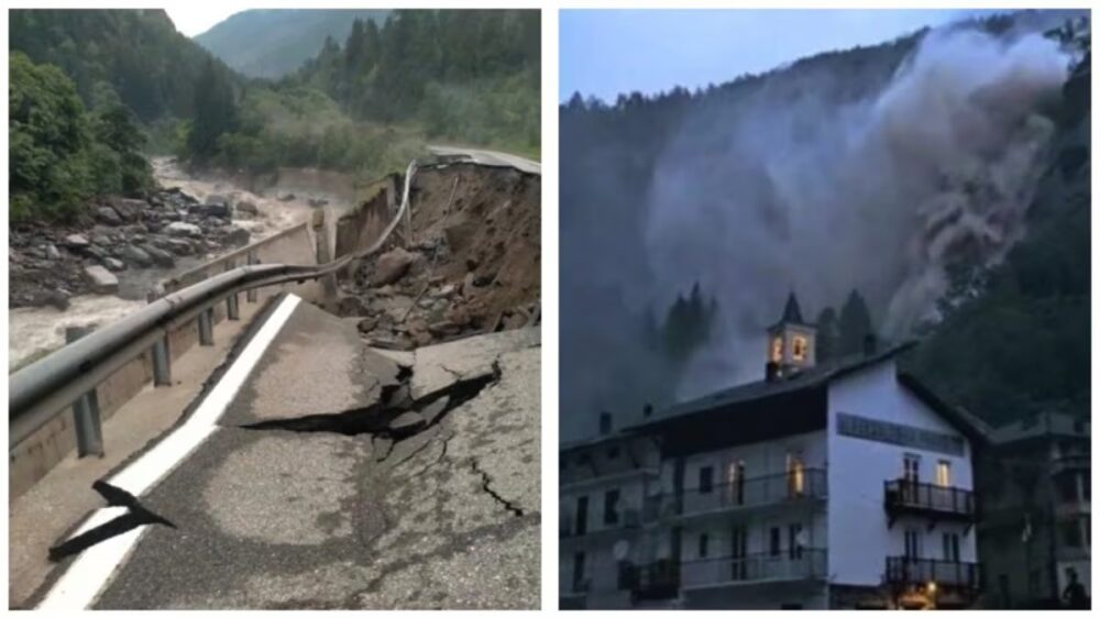Alluvioni in Valle D’Aosta e Piemonte: frane e persone evacuate