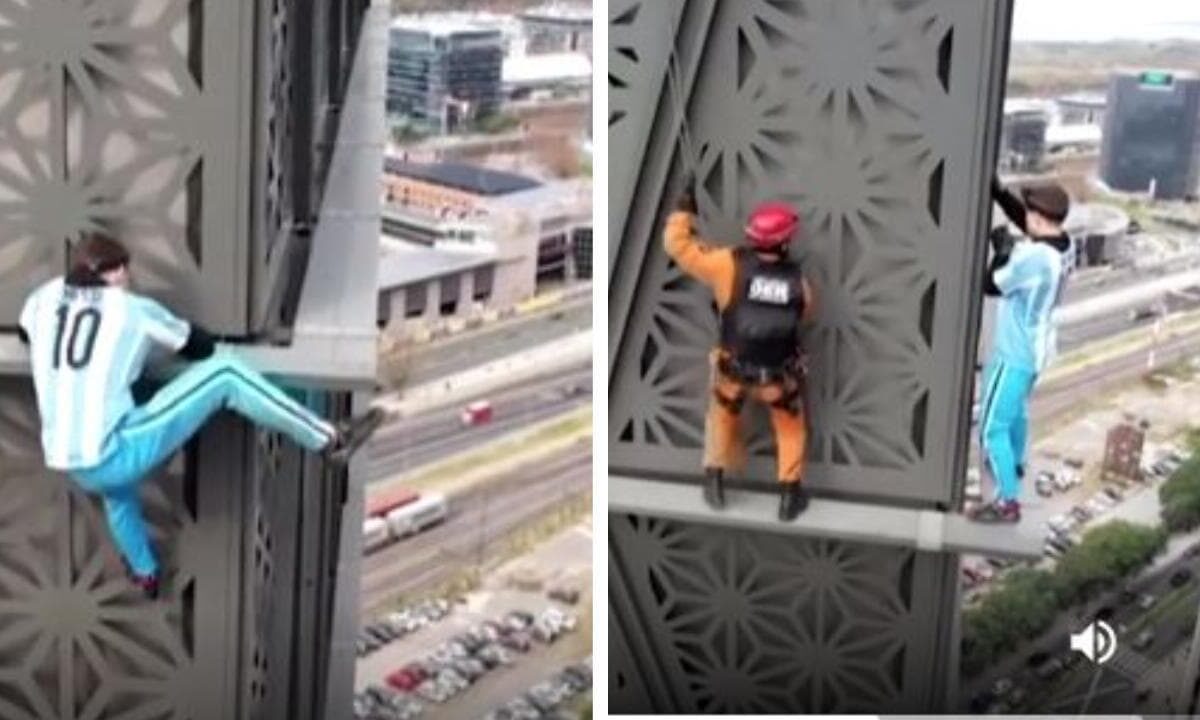 Buenos Aires, influencer scala un grattacielo senza protezioni e rimane bloccato al 25esimo piano: arrestato