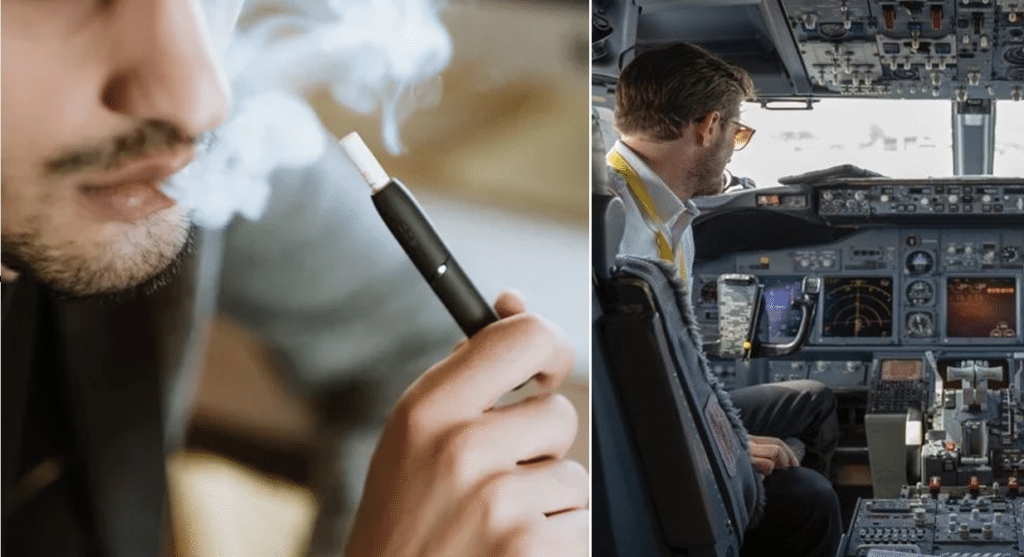 Sigaretta elettronica aereo