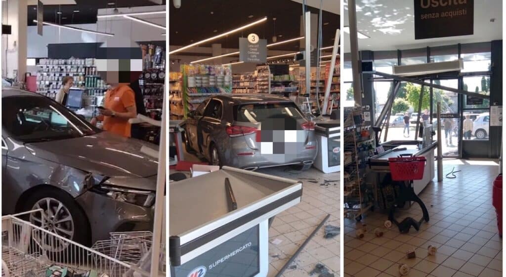 L'incidente è avvenuto in uno dei momenti più affollati della giornata. Panico tra i clienti