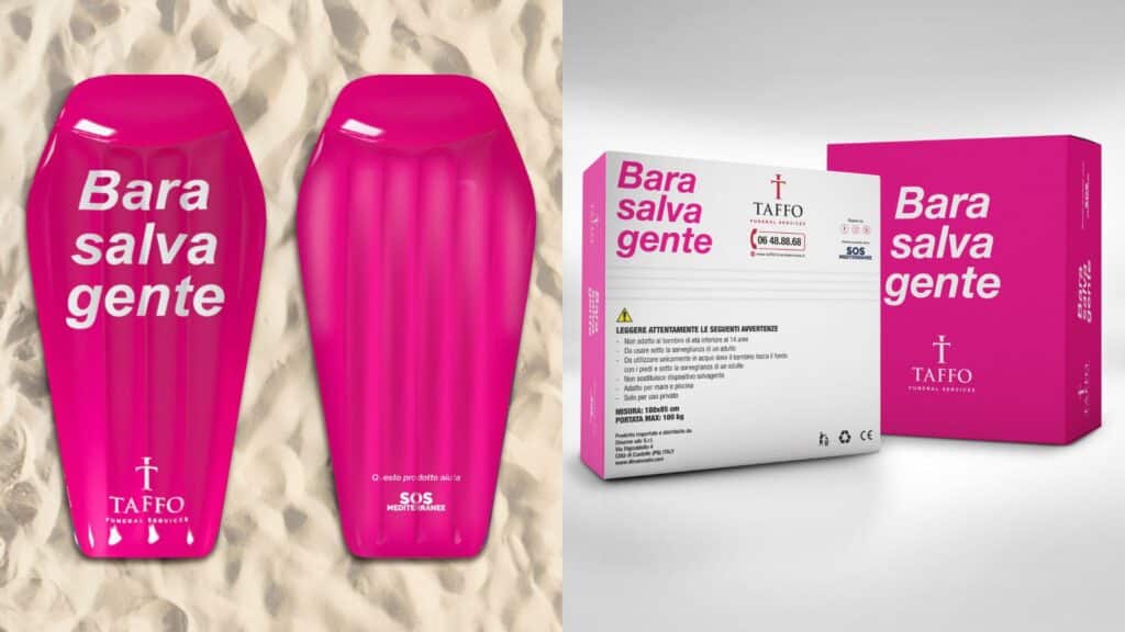 Taffo lancia la bara-materassino: ecco di cosa si tratta