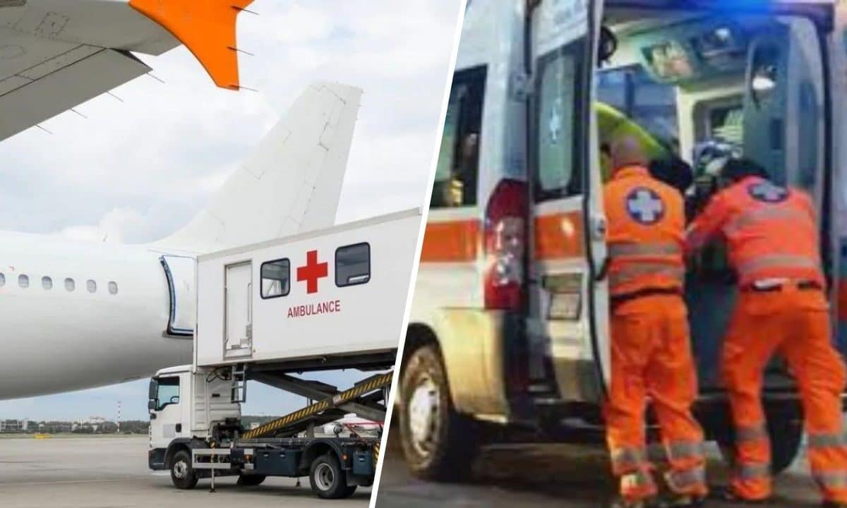 malore volo atterraggio emergenza muore