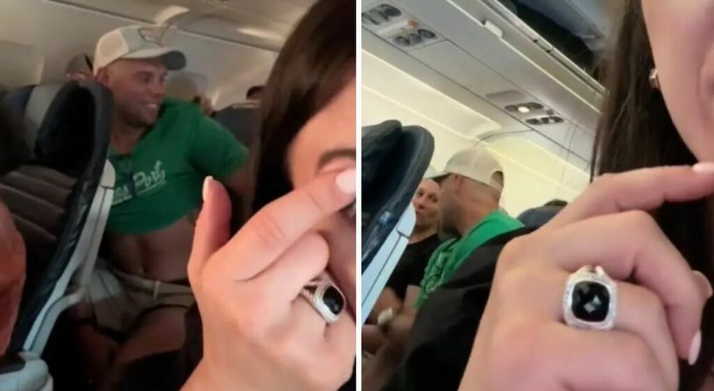 ​Ripreso mentre tradisce la moglie in aereo: la risposta inaspettata