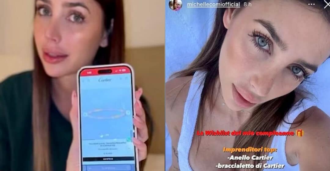 Michelle Comi prepara la lista di regali per il suo compleanno