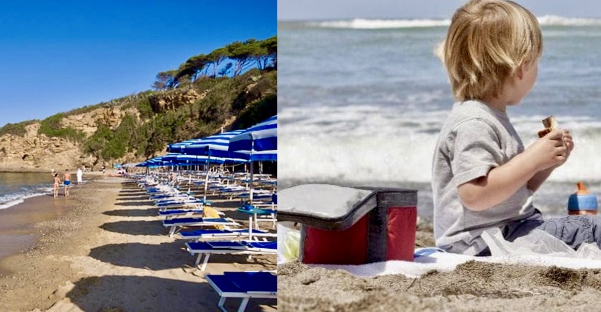 Mamma con figlia celiaca bloccata all'ingresso della spiaggia per il cibo