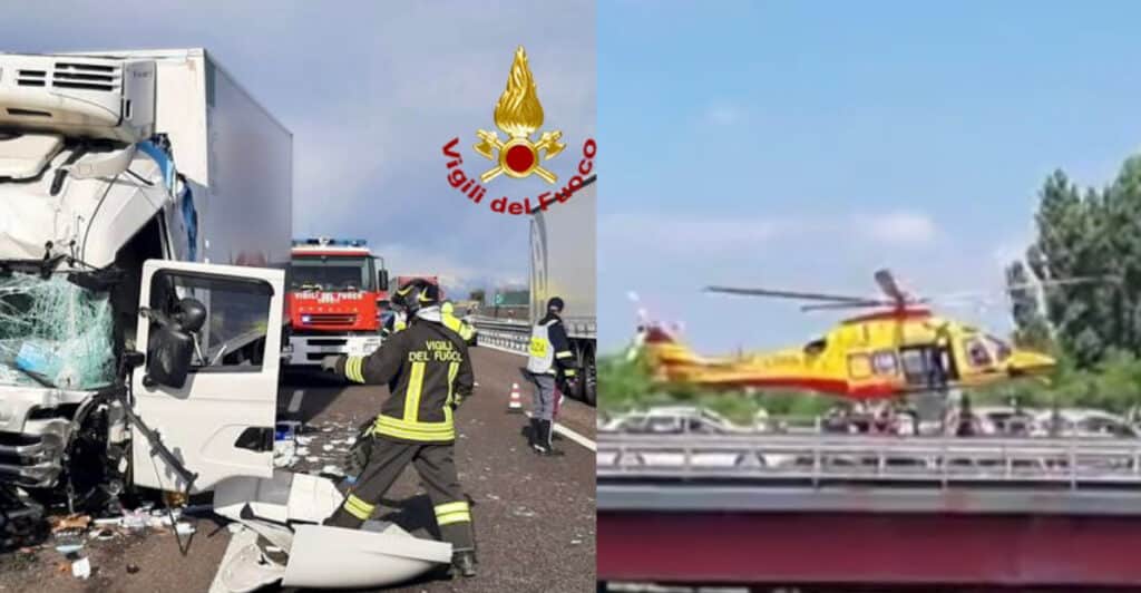 Carambola mortale in A4: 1 morto e 17 feriti