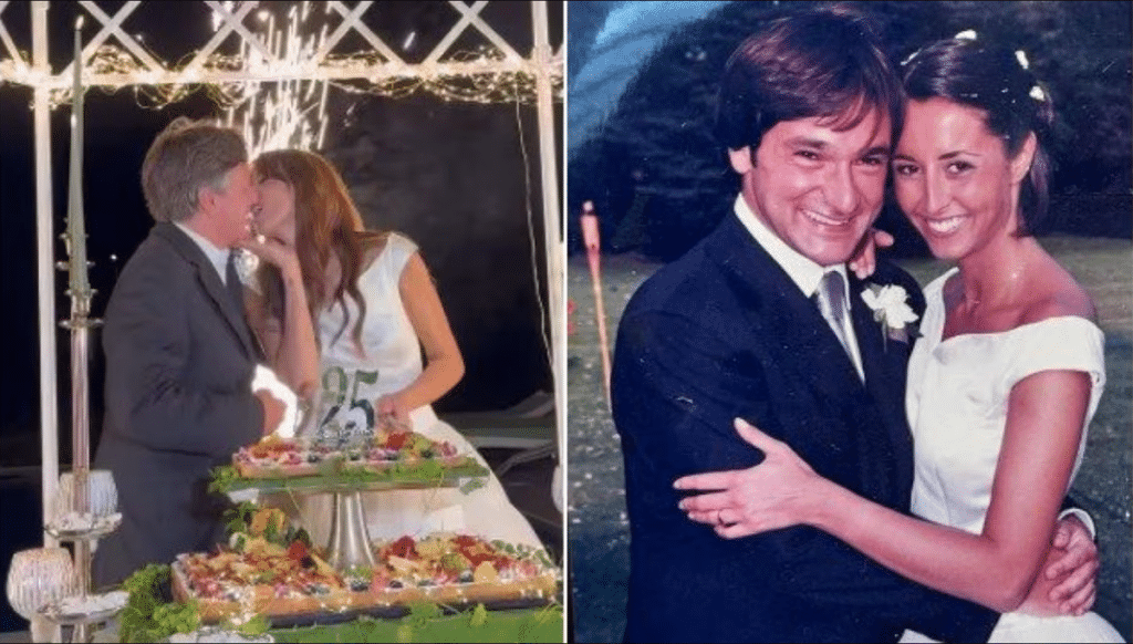 Fabio Caressa e Benedetta Parodi