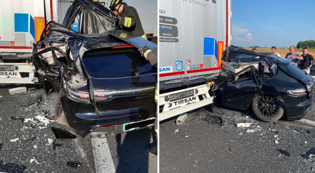 Venezia, Porsche finisce sotto un tir