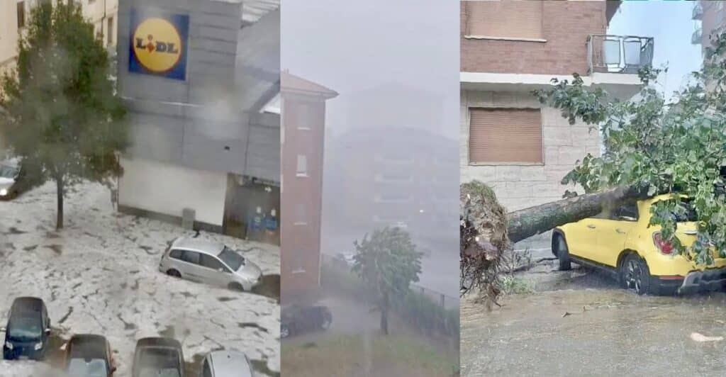 Bomba d'acqua a Torino e Nord Italia