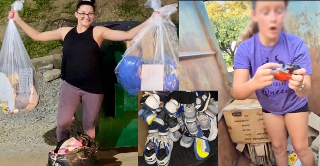 Tiffany e figlia guadagnano rovistando tra i rifiuti: il racconto