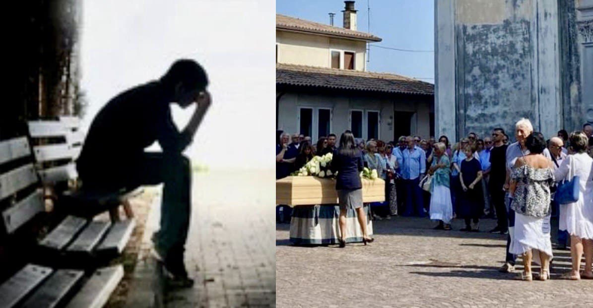 I funerali del 55enne morto suicida dopo il licenziamento per 280 euro
