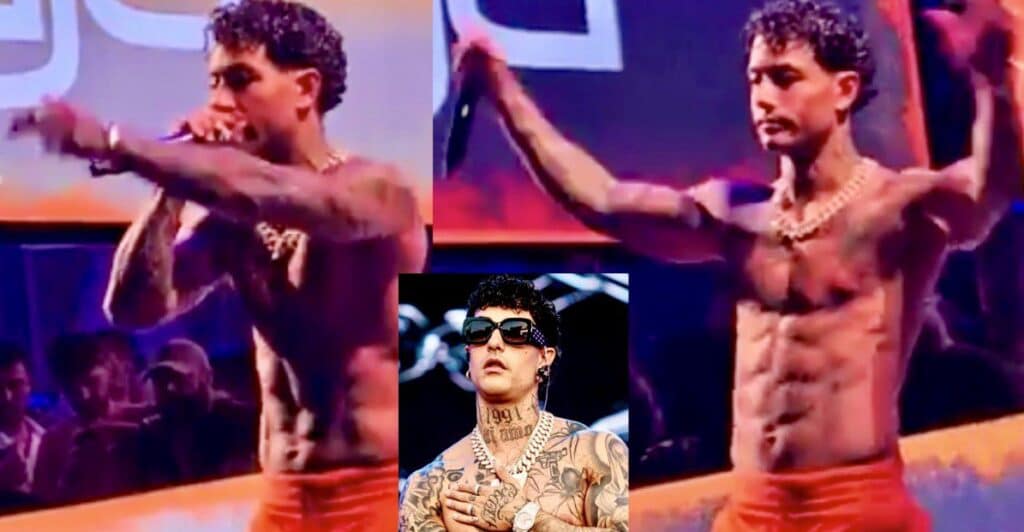 Gli auguri svogliati di Tony Effe al concerto di Gallipoli