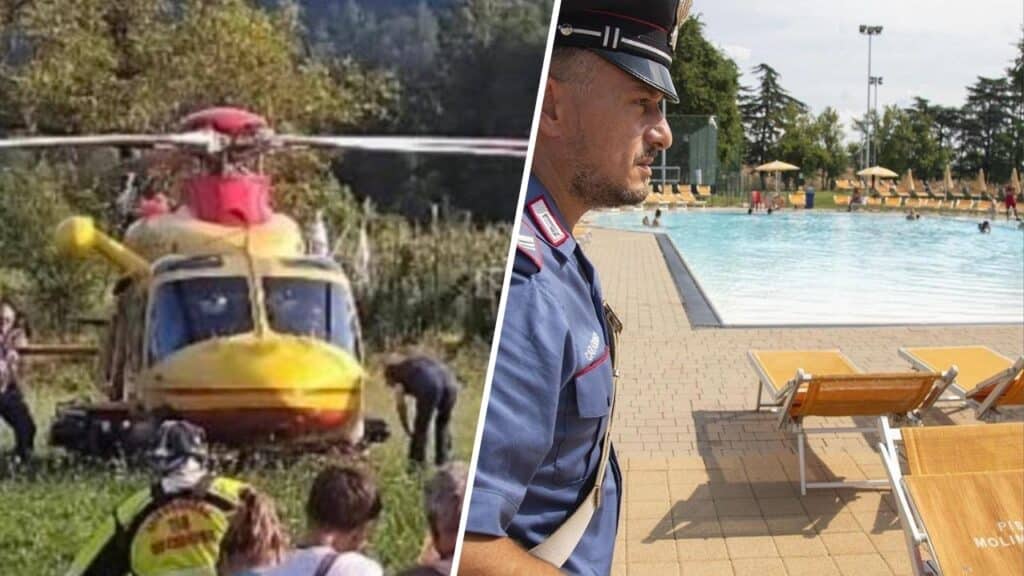 bimba annegata piscina