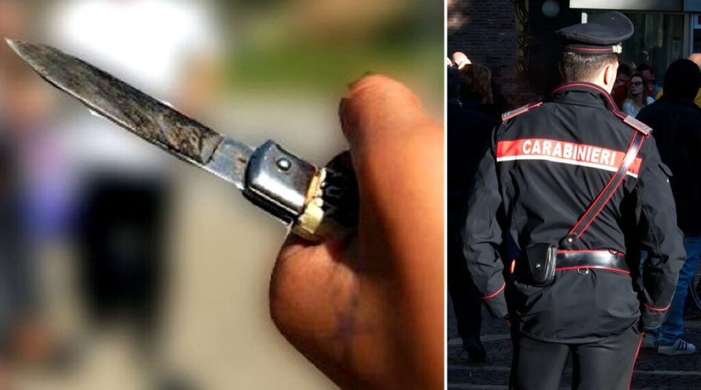 Minaccia ragazzino con un coltello