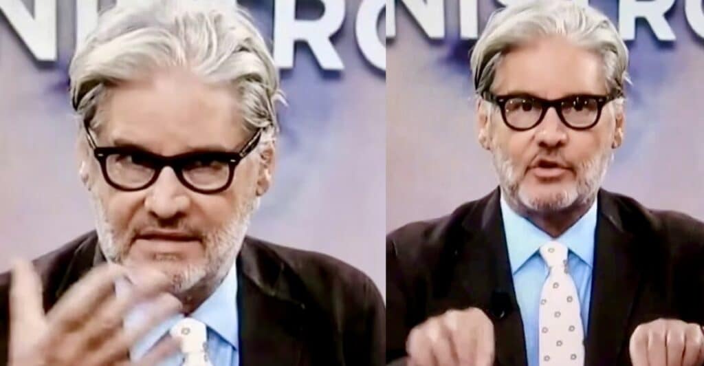 La furia di Del Debbio in diretta contro i registi