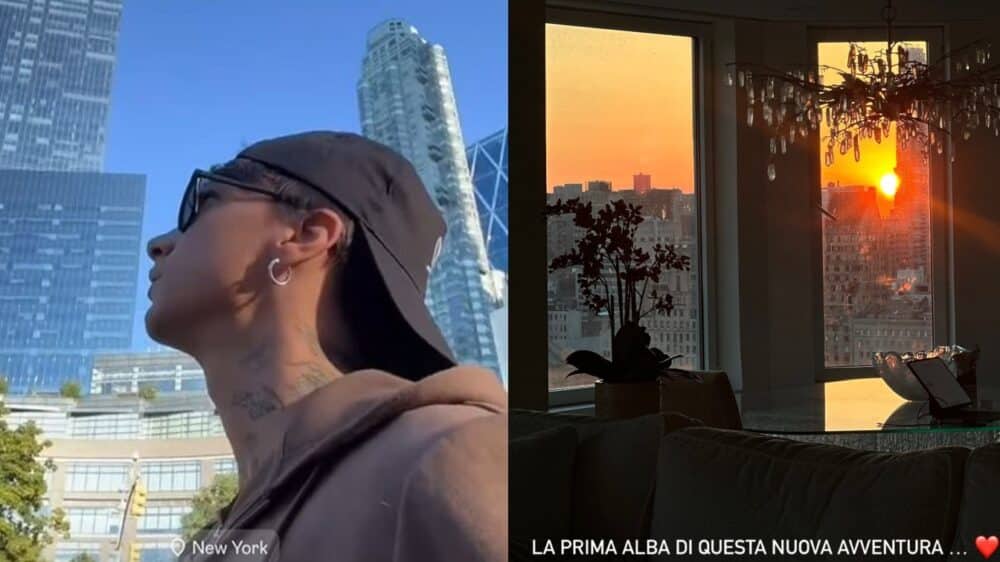 "Ciao Italia per un po'", Ultimo e Jacqueline a New York per la nascita di E.