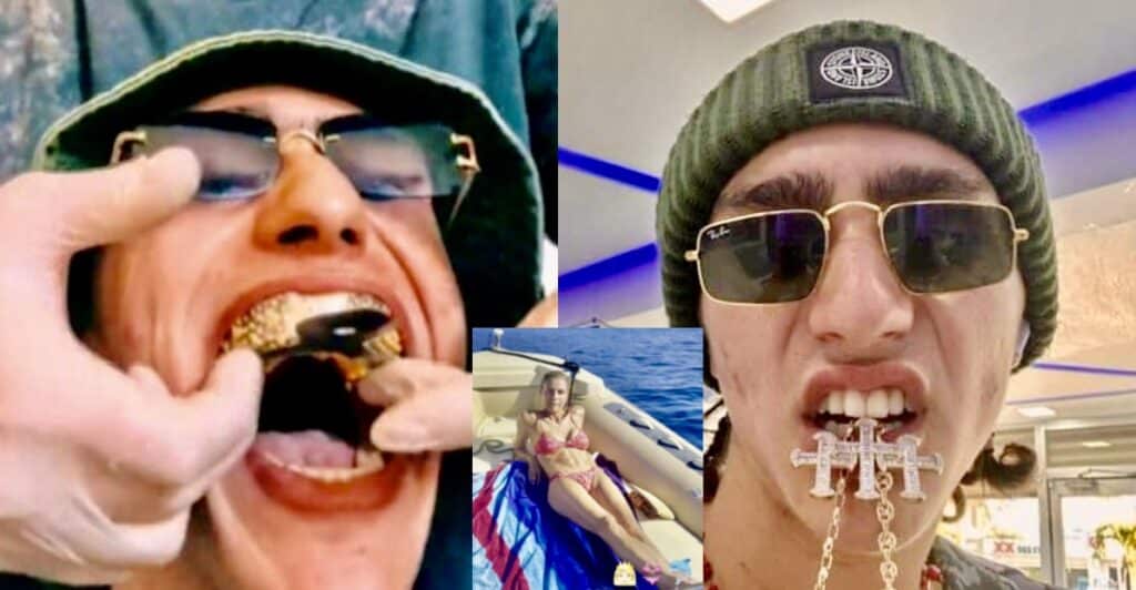 Achille Costacurta in barca con mamma Martina