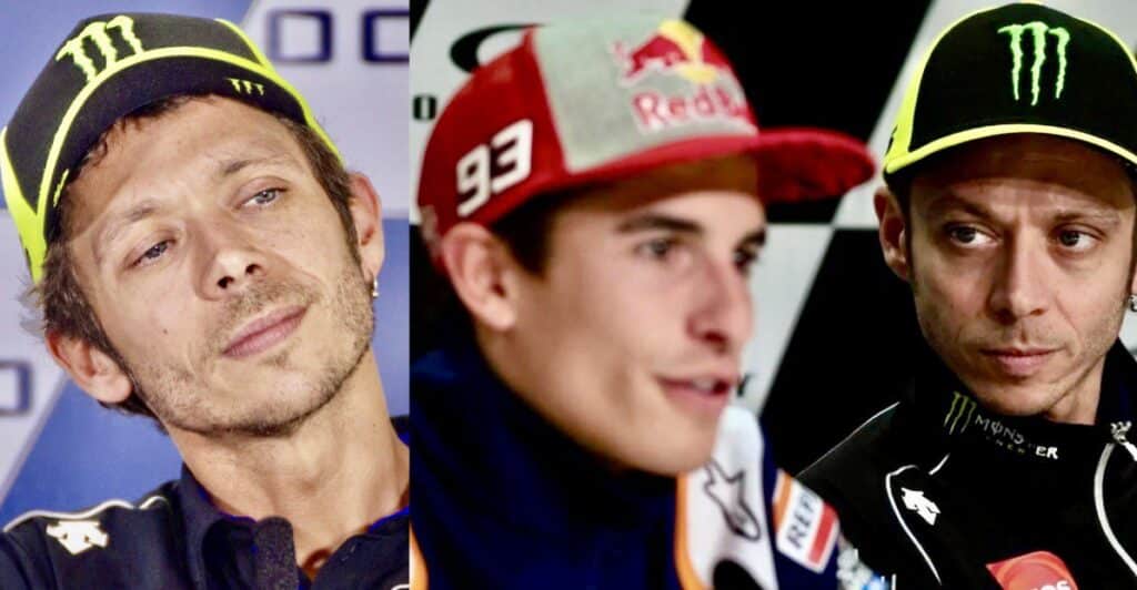 Parole al veleno di Valentino Rossi su Marquez in Ducati ufficiale