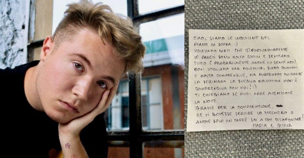 Alfa e il biglietto delle vicine: "Sentiamo tutto"