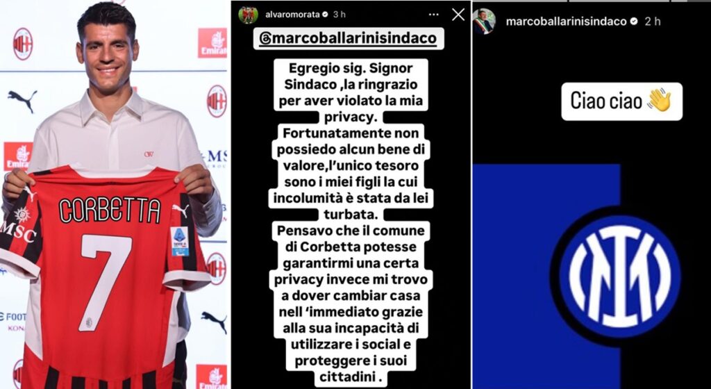 Morata attacca il sindaco di Corbetta